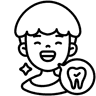 Barn tandvård icon